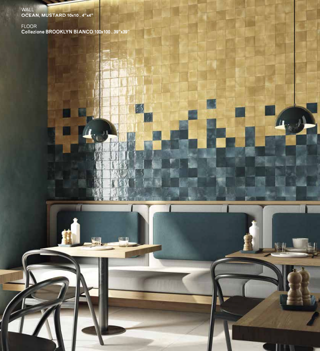 ELIOS CLAY 4x4 Porcelain Tile OCEAN