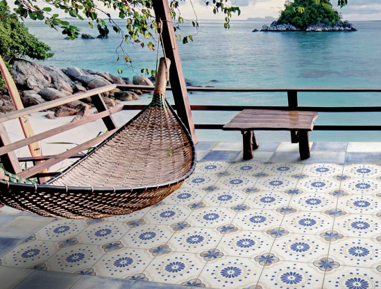 BATIK CARIBBEAN 8x8 Porcelain Tile BAHAMAS