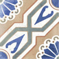 BATIK CARIBBEAN 8x8 Porcelain Tile CURACAO