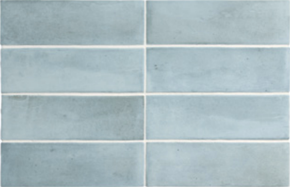 EQUIPE COCO 2x6 Porcelain Subway Tile MATTE BLUE GRASS