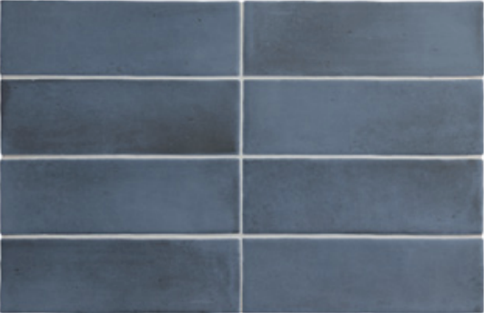 EQUIPE COCO 2x6 Porcelain Subway Tile MATTE BLUE NIGHT