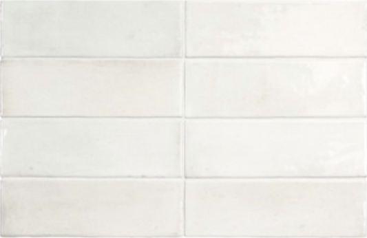 EQUIPE COCO 2x6 Porcelain Subway Tile GLOSS WHITE