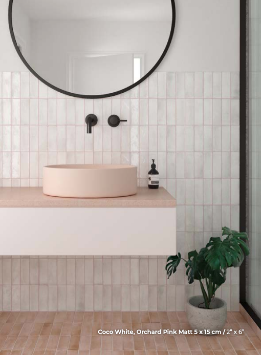 EQUIPE COCO 2x6 Porcelain Subway Tile GLOSS WHITE