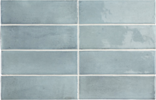 EQUIPE COCO 2x6 Porcelain Subway Tile GLOSS BLUE GRASS