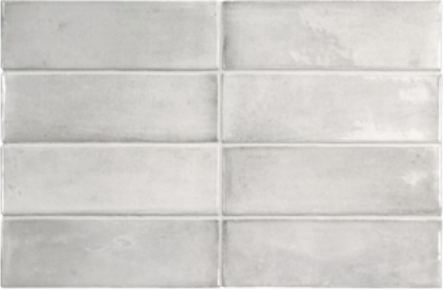 EQUIPE COCO 2x6 Porcelain Subway Tile GLOSS AMBER GRAY