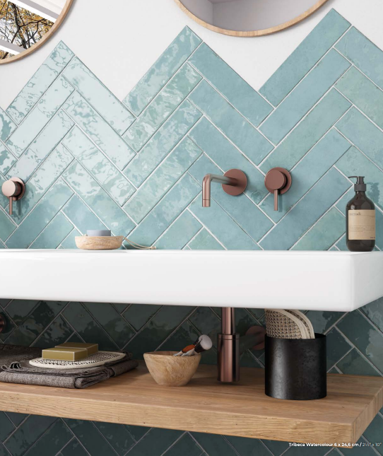 EQUIPE TRIBECA 2.5x10 Porcelain Subway Tile WATERCOLOR