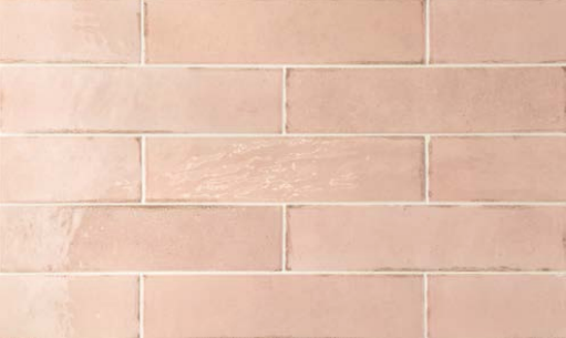 EQUIPE TRIBECA 2.5x10 Porcelain Subway Tile TEA ROSE