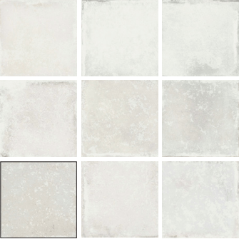 APE SAVANNAH 4x4 Ceramic Tile WHITE