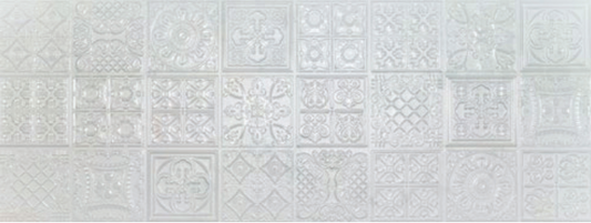 APAVISA PALADIO 18x47 Decorative Ceramic Tile WHITE