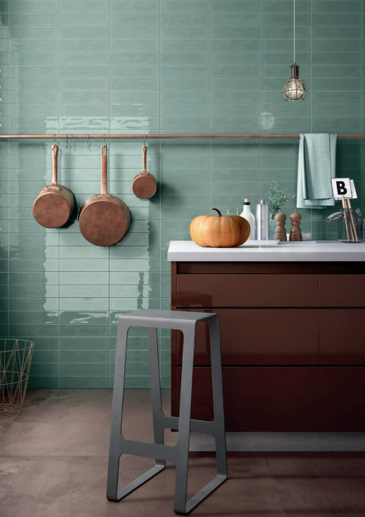 IMOLA SLASH 3x12 Ceramic Subway Tile SAGE