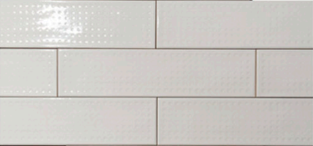 IMOLA SLASH 3x12 Ceramic Subway Tile WHITE DIMPLE