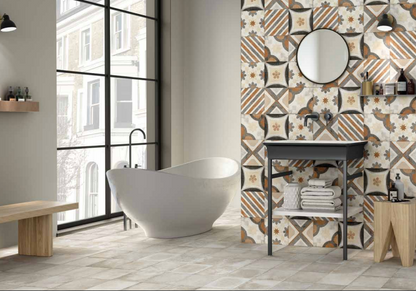 MARINER CEMENTINE 8x8 Decorative Porcelain Tile 2