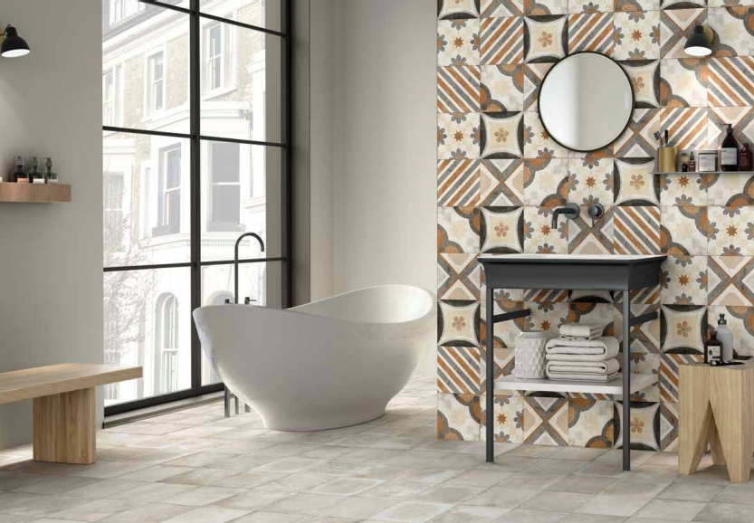 MARINER CEMENTINE 8x8 Decorative Porcelain Tile 3