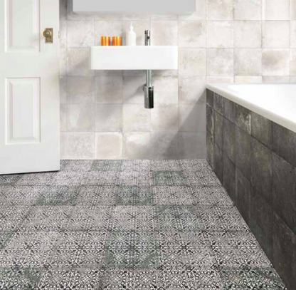 MARINER 8x8 Decorative Porcelain Tile NERA