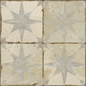 PERONDA STAR 18x18 Decorative Porcelain Tile WHITE