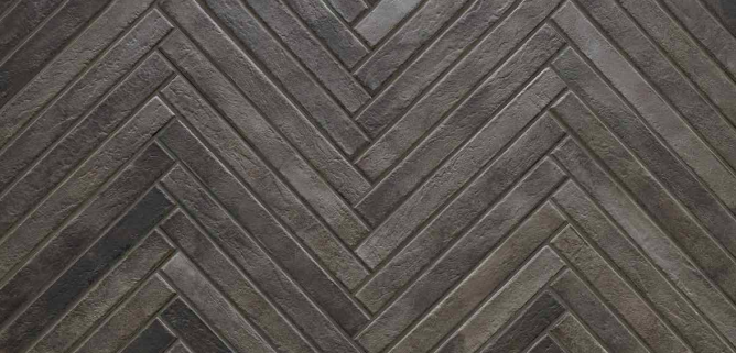 RONDINE NOLITA 2x18 Brick Look Porcelain Tile CHARCOAL GRAY