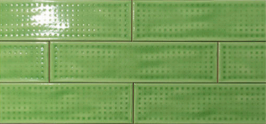 IMOLA SLASH 3x12 Ceramic Subway Tile MINT GREEN DIMPLE