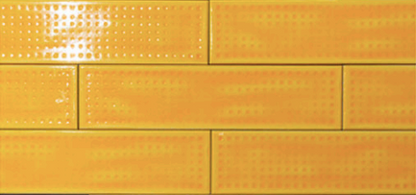 IMOLA SLASH 3x12 Ceramic Subway Tile YELLOW DIMPLE