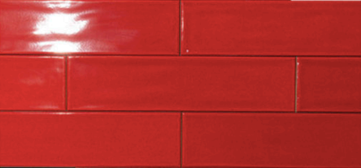 IMOLA SLASH 3x12 Ceramic Subway Tile RED