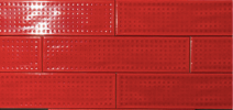 IMOLA SLASH 3x12 Ceramic Subway Tile RED DIMPLE