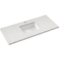 49" Silestone® Quartz Vanity Top Single Rectangle Centered Sink