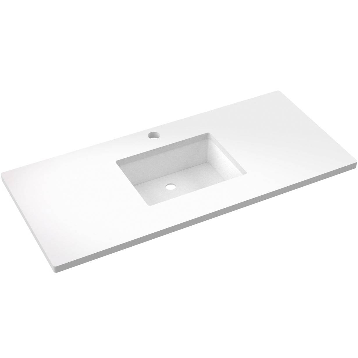 49" Silestone® Quartz Vanity Top Single Rectangle Centered Sink