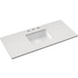 49" Silestone® Quartz Vanity Top Single Rectangle Centered Sink