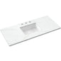 49" Silestone® Quartz Vanity Top Single Rectangle Centered Sink