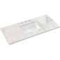49" Silestone® Quartz Vanity Top Single Rectangle Centered Sink