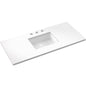 49" Silestone® Quartz Vanity Top Single Rectangle Centered Sink