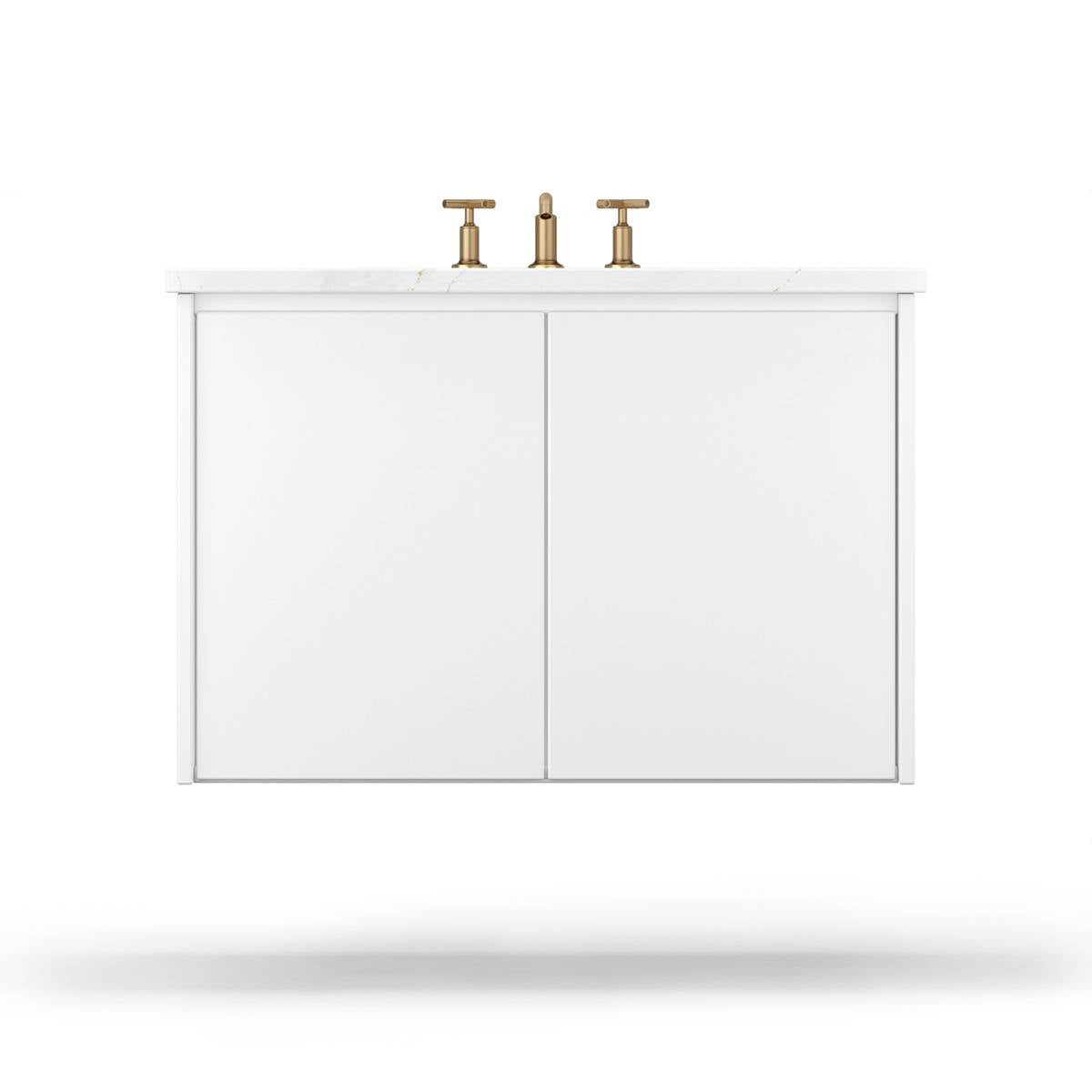 Gilded Single Bath Floating Vanity