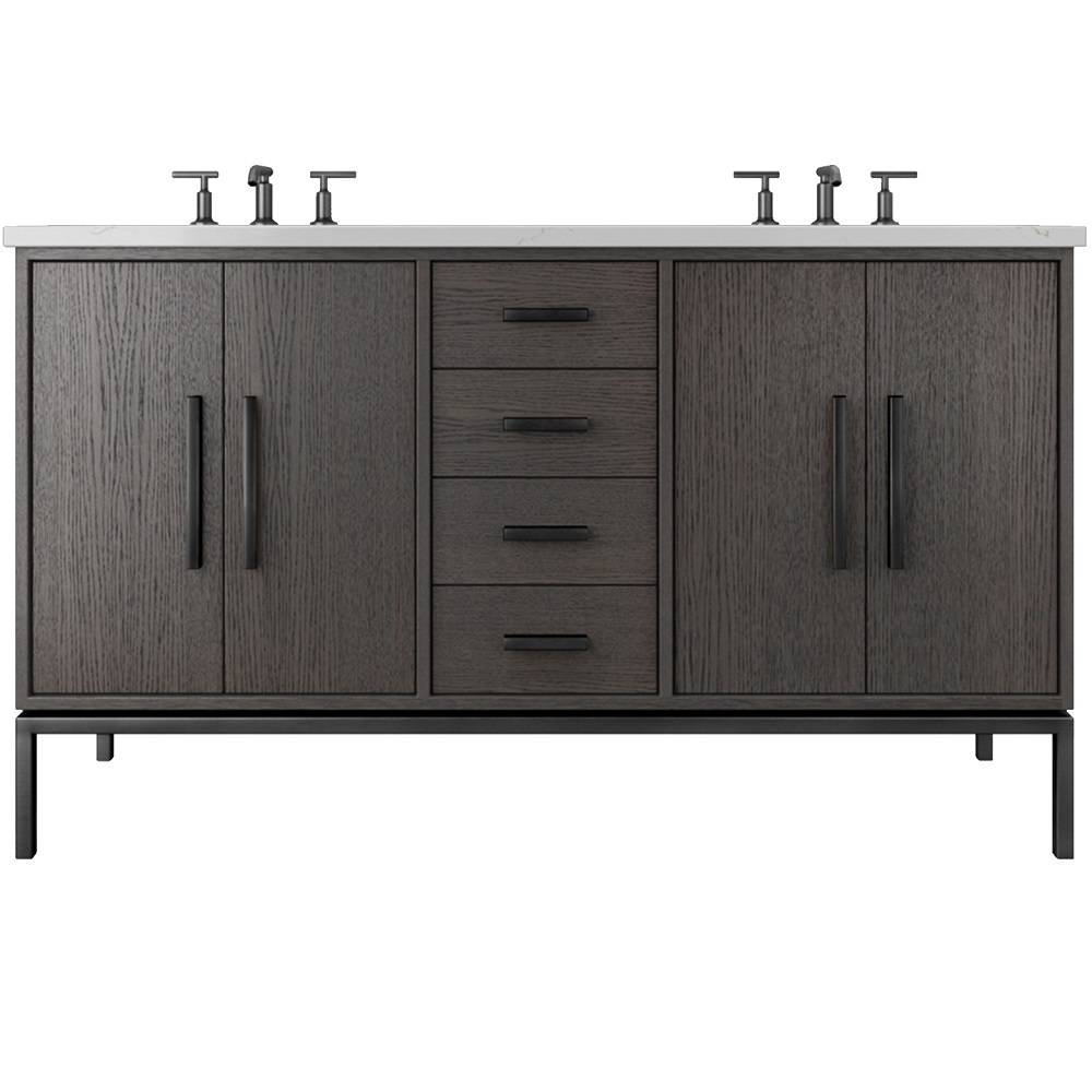 Rift White Oak Double Bath Vanity