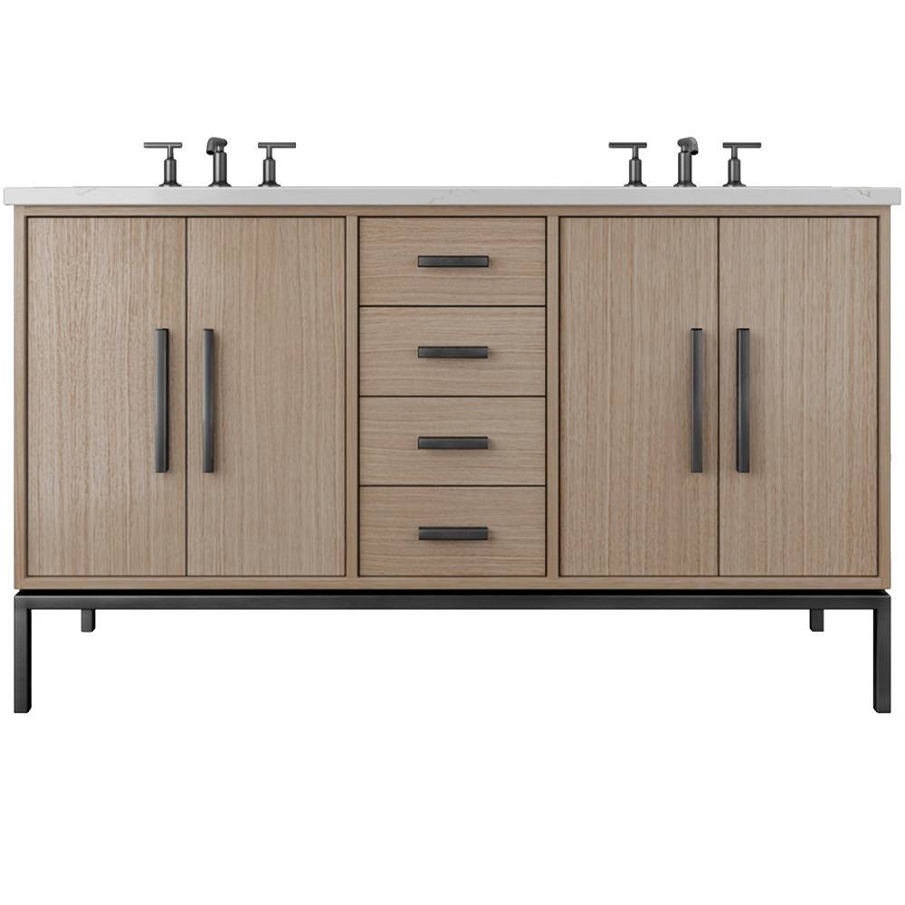 Rift White Oak Double Bath Vanity