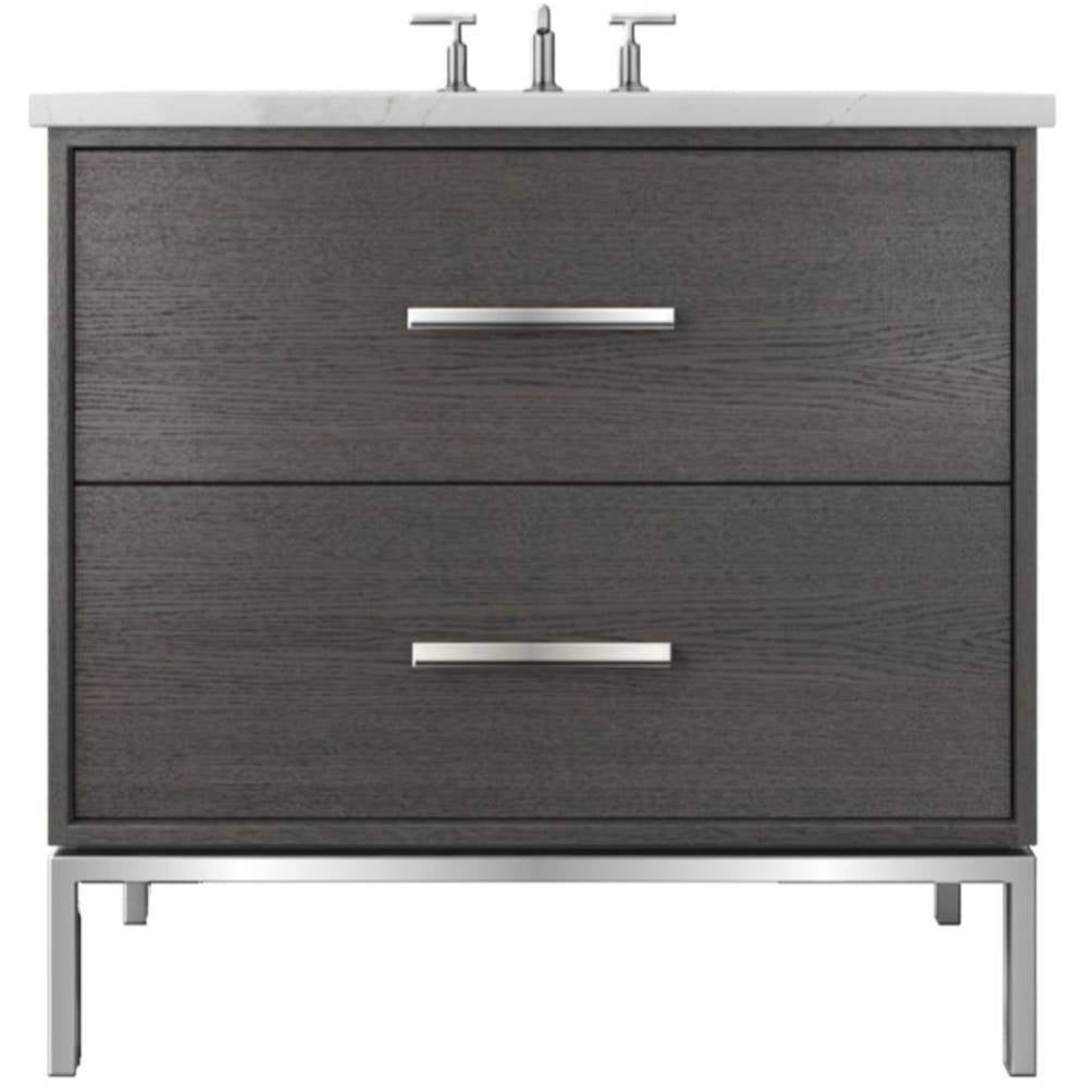 Rift White Oak Two-Drawer Single Bath Vanity