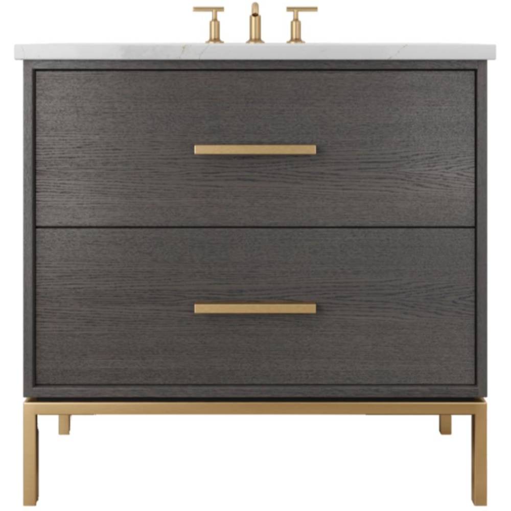 Rift White Oak Two-Drawer Single Bath Vanity