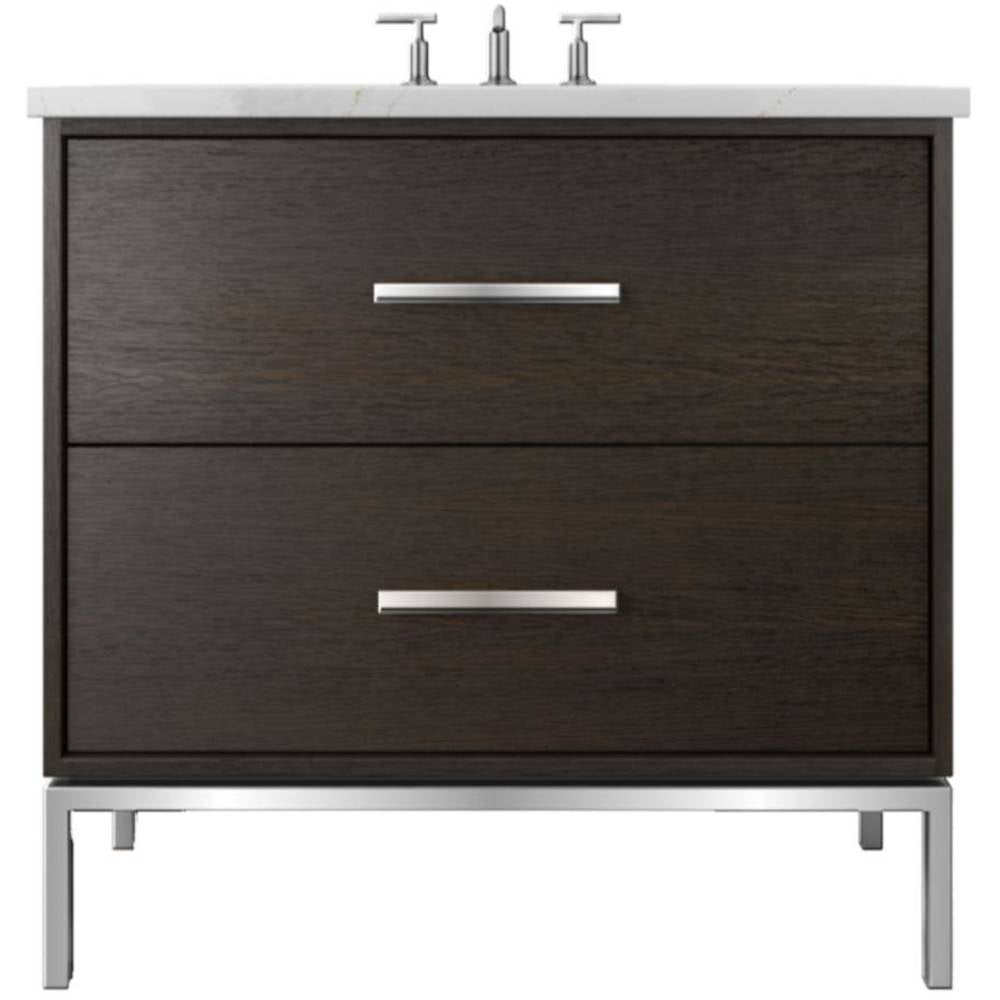 Rift White Oak Two-Drawer Single Bath Vanity