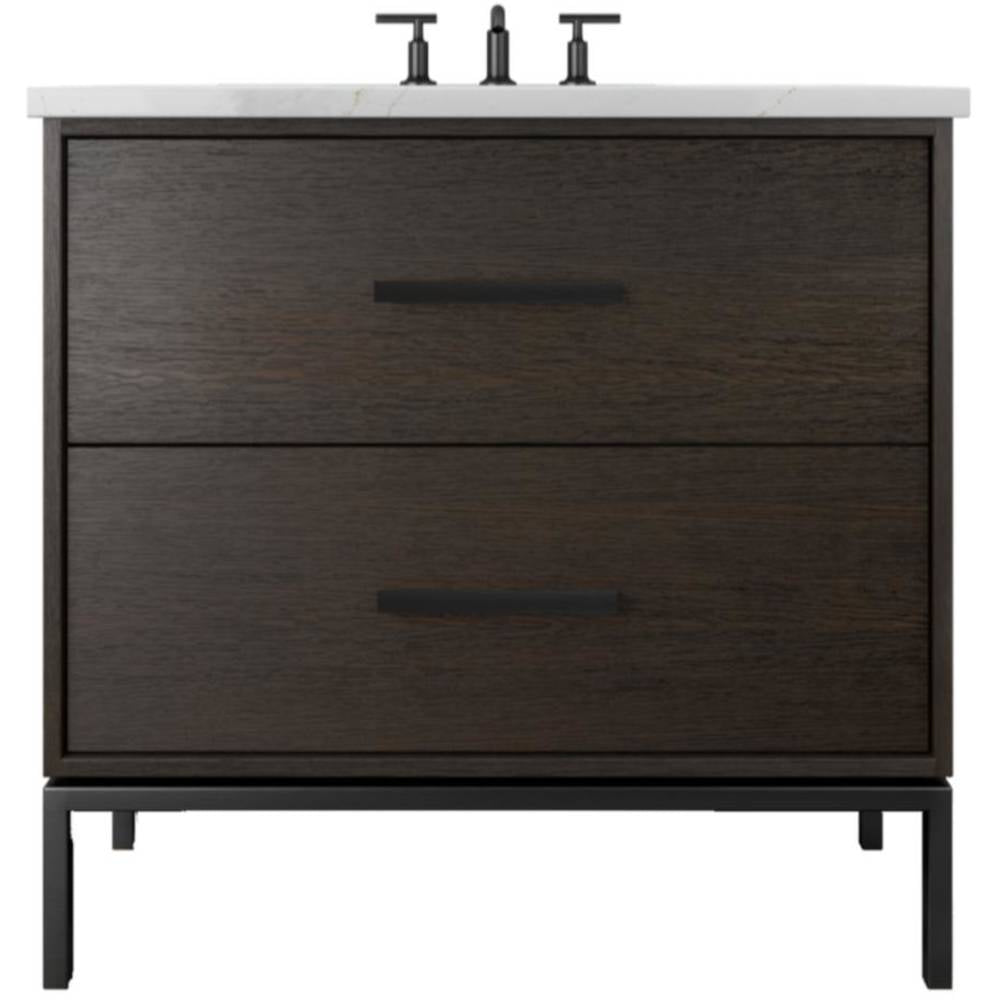 Rift White Oak Two-Drawer Single Bath Vanity