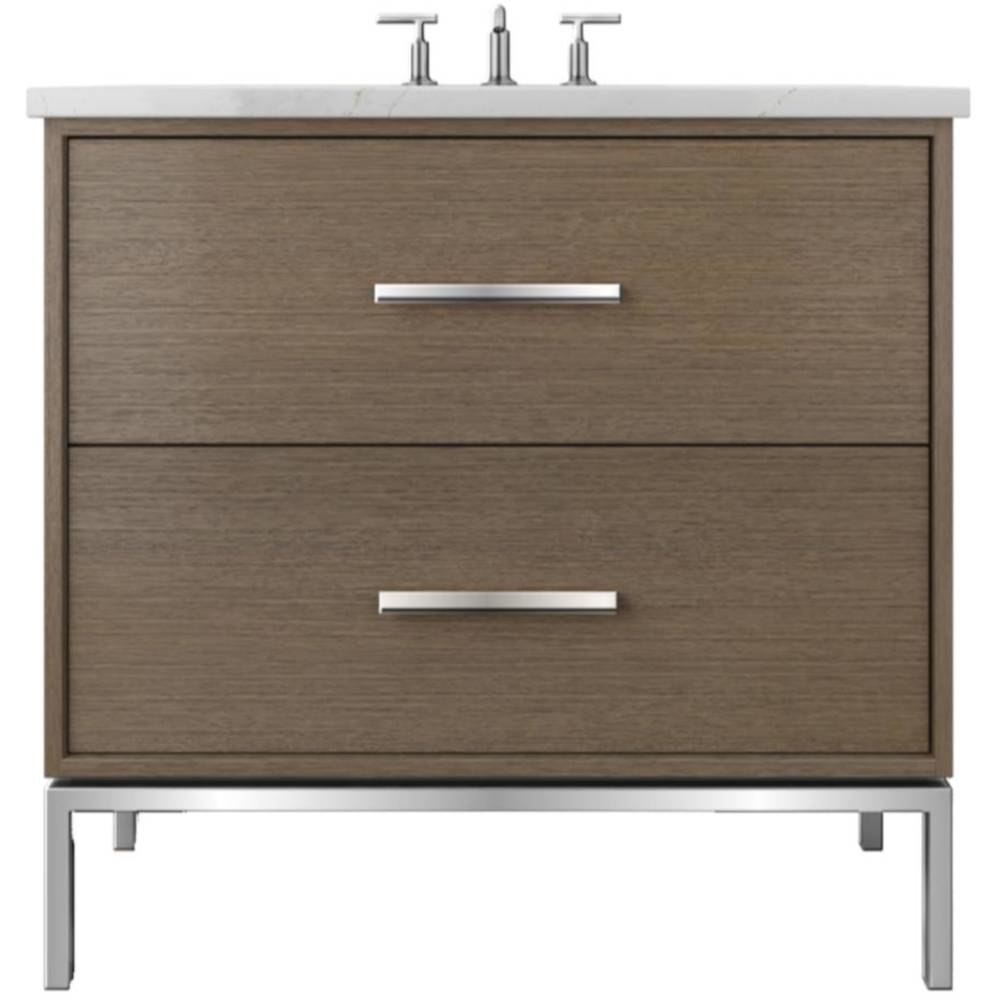 Rift White Oak Two-Drawer Single Bath Vanity