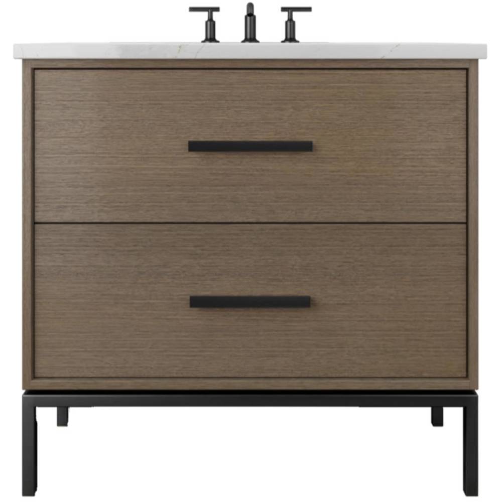 Rift White Oak Two-Drawer Single Bath Vanity