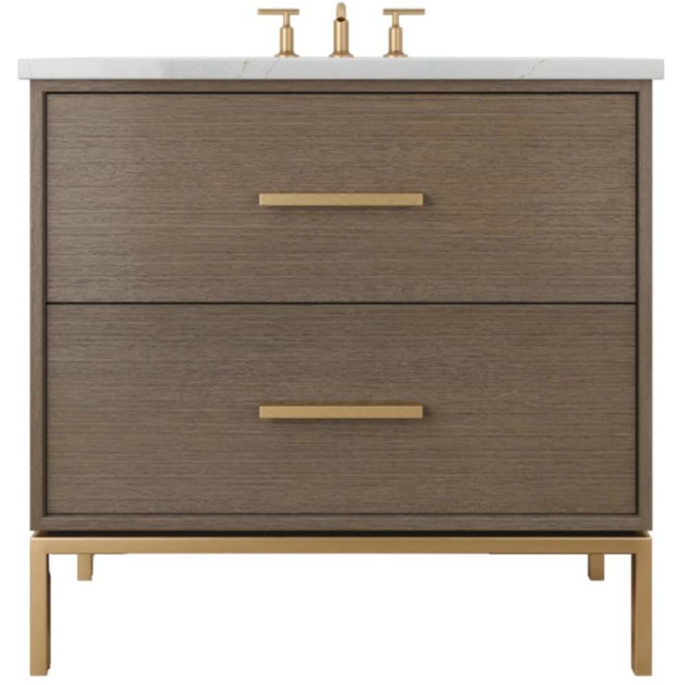 Rift White Oak Two-Drawer Single Bath Vanity