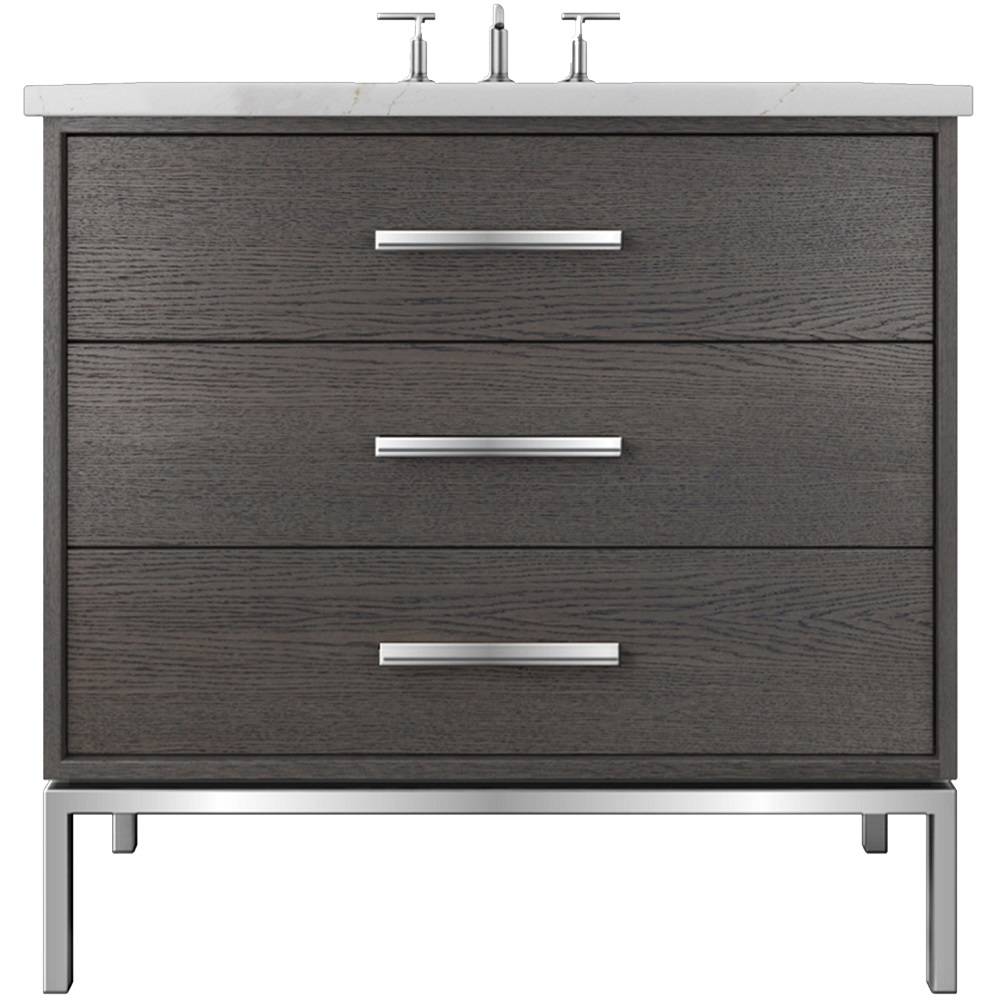 Rift White Oak Three-Drawer Single Bath Vanity