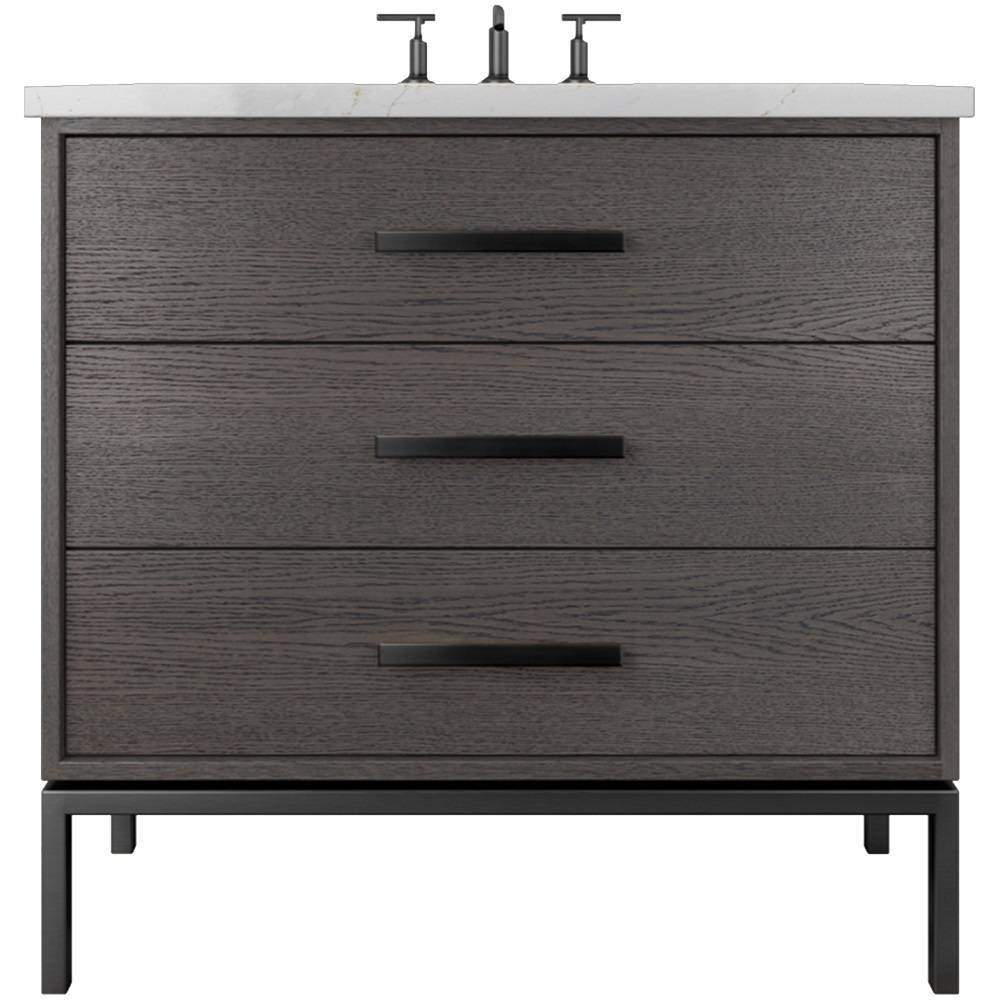 Rift White Oak Three-Drawer Single Bath Vanity