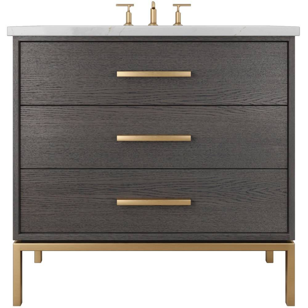 Rift White Oak Three-Drawer Single Bath Vanity