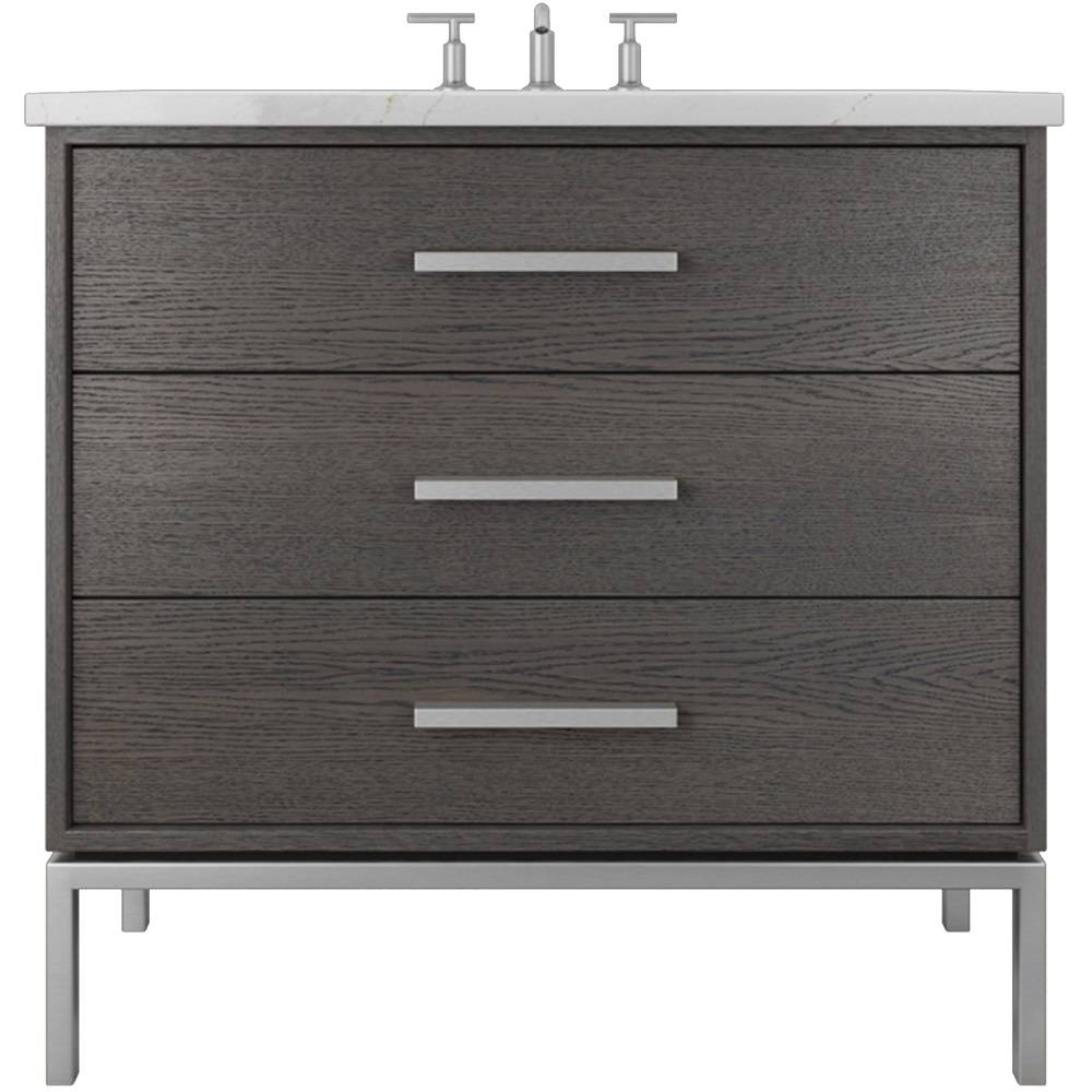 Rift White Oak Three-Drawer Single Bath Vanity