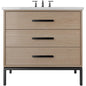 Rift White Oak Three-Drawer Single Bath Vanity