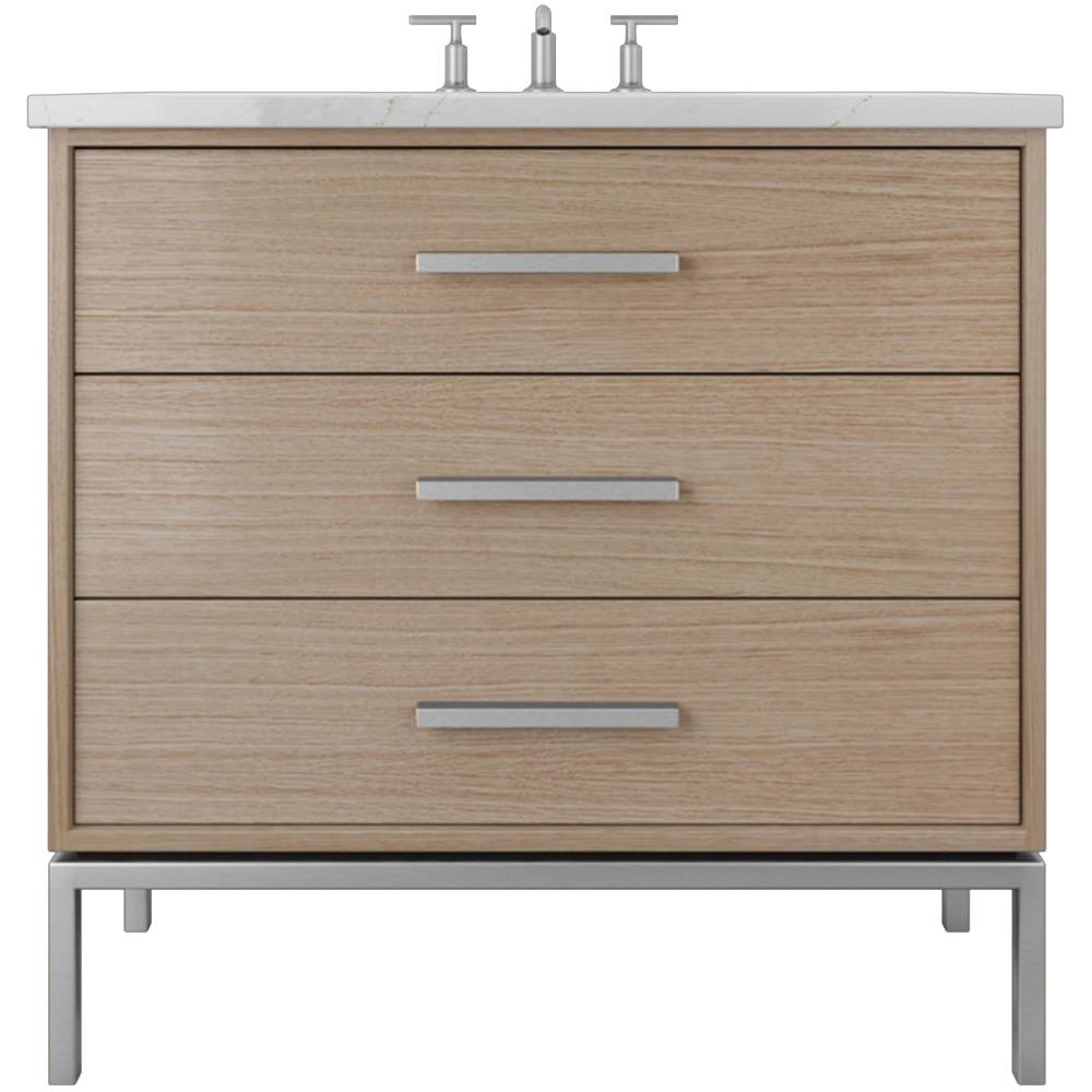 Rift White Oak Three-Drawer Single Bath Vanity