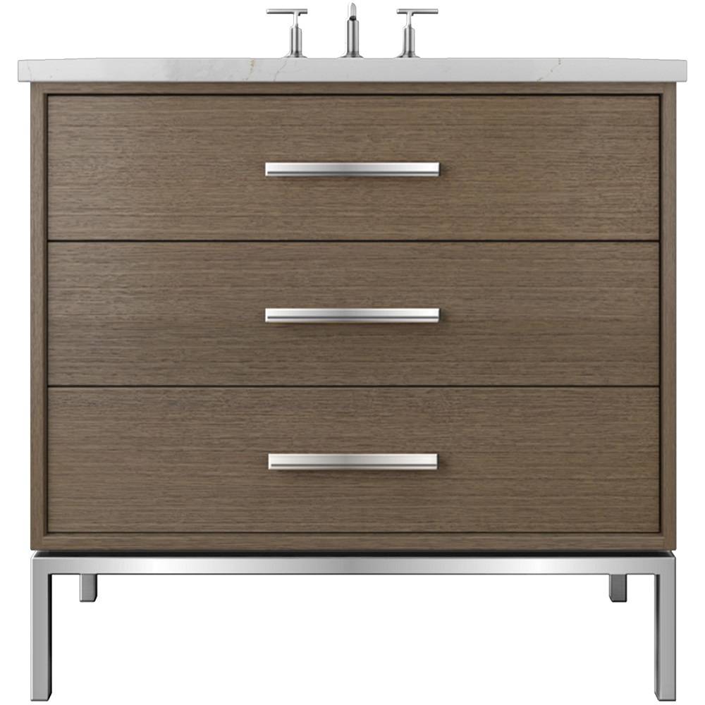 Rift White Oak Three-Drawer Single Bath Vanity