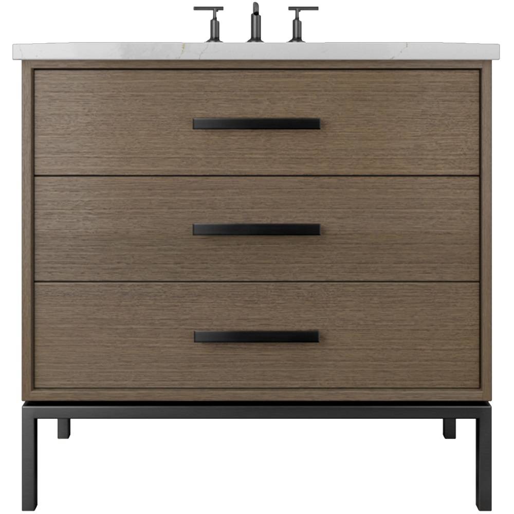 Rift White Oak Three-Drawer Single Bath Vanity