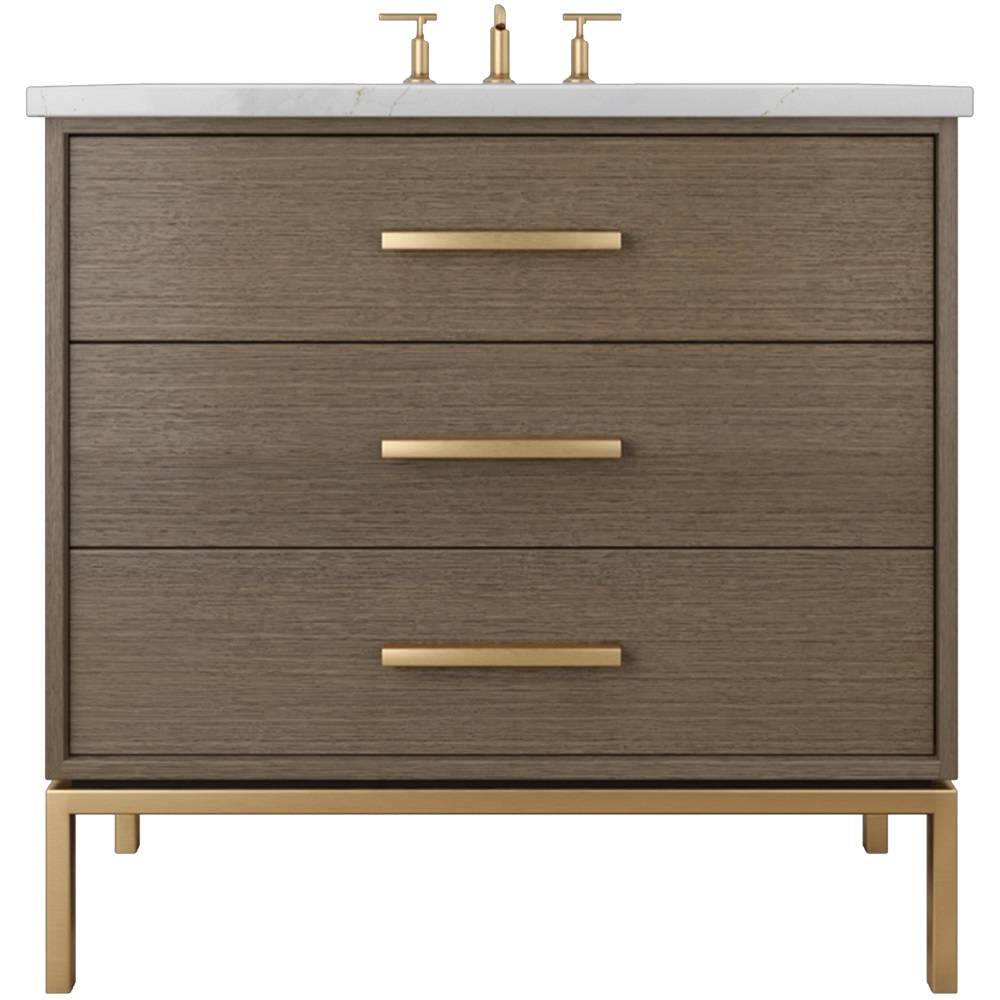 Rift White Oak Three-Drawer Single Bath Vanity